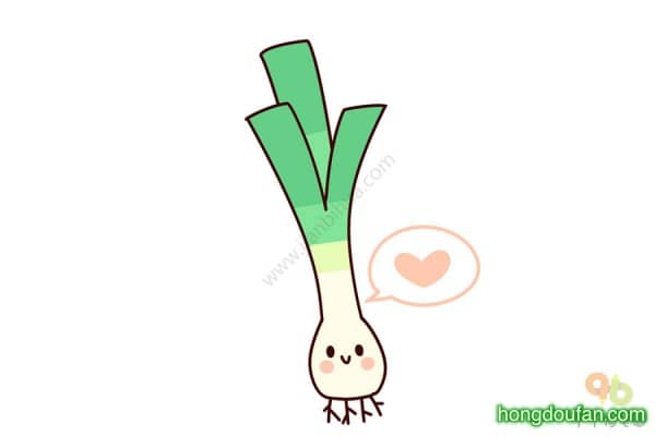 10个常见的蔬菜要如何画南瓜萝卜大葱丝瓜豌豆卡通简笔画